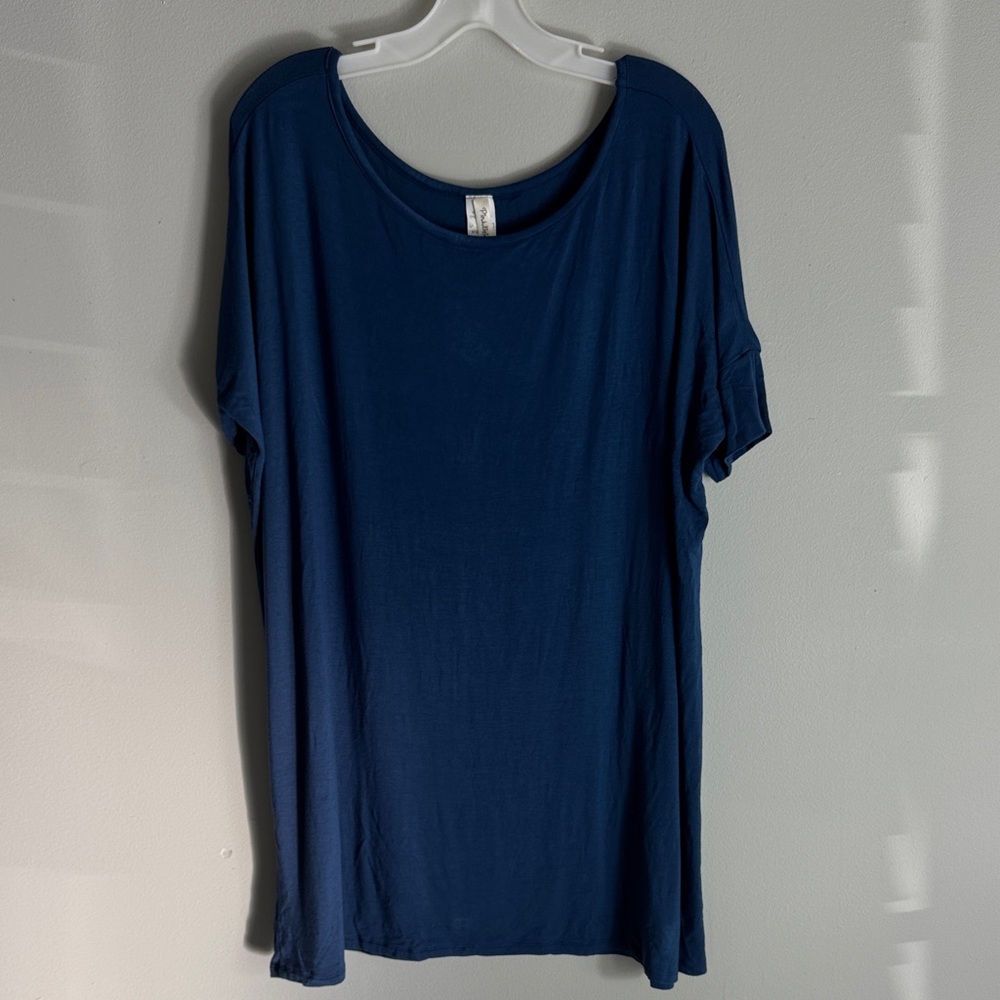 Elegant Royal  Blue Short Sleeve‎ Top